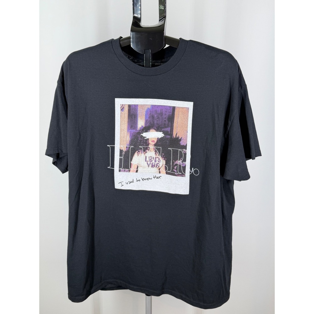 H.E.R.‎ I Used To Know Her Tour Graphic T-Shirt Black Mens XL R&B Music Merch